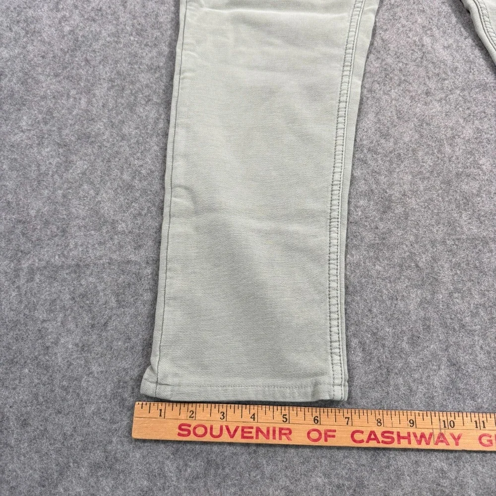Faherty Brand Faded Olive Green Stretch Terry 5-Pocket Pants Men's Size 31x27